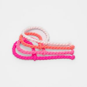 Zaggies Mini (4er): Fluo Pink / Fluo Salmon / White / Pink